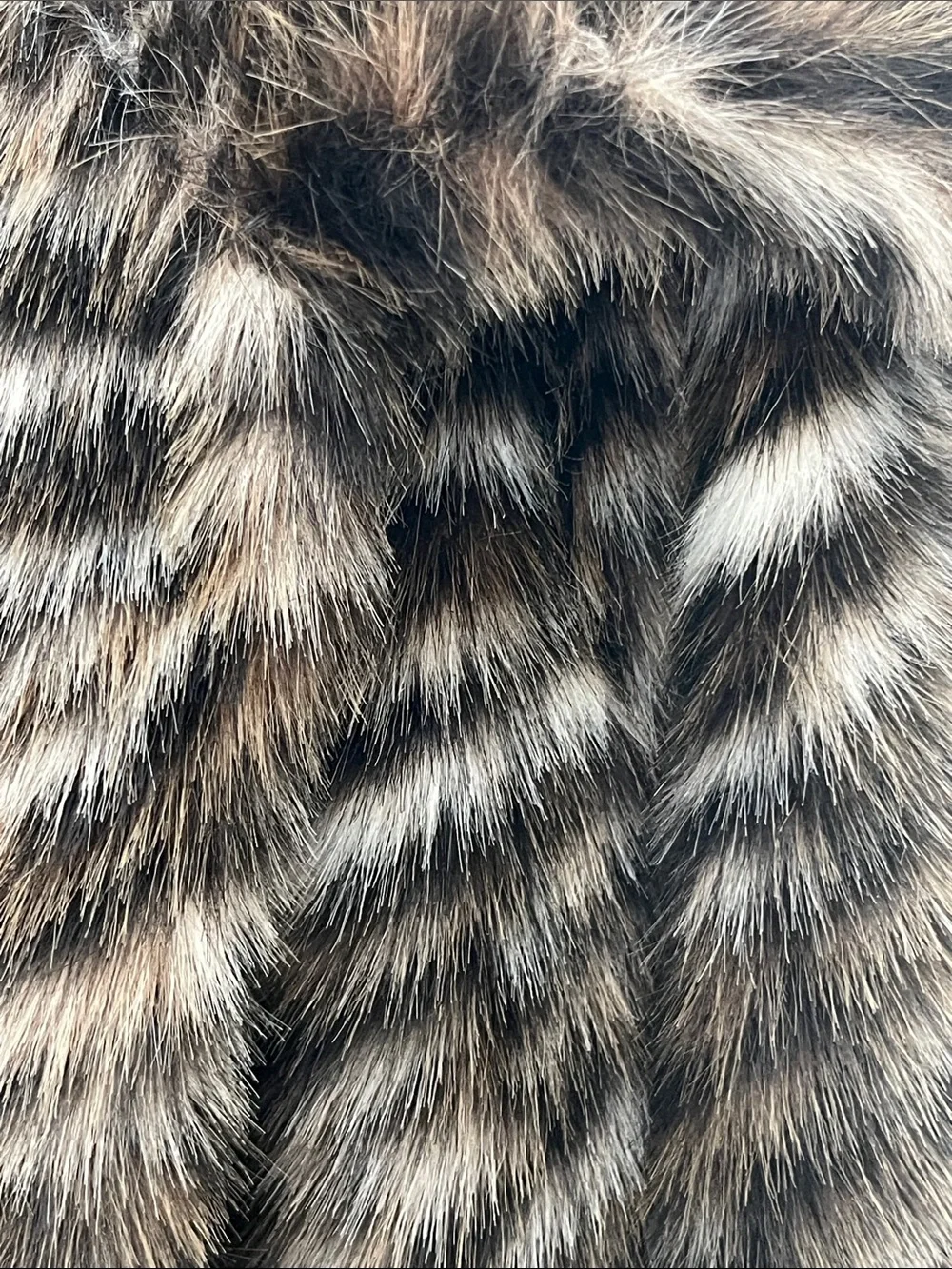 Michael Kors Faux Fur Long Coat - Tiger Stripe Print- Large